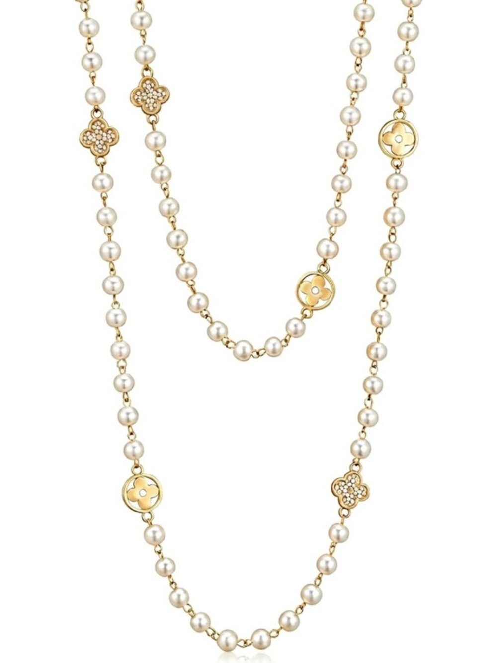 Vintage Long Layered Pearl Necklaces for Women | Statement Jewelry Accessory